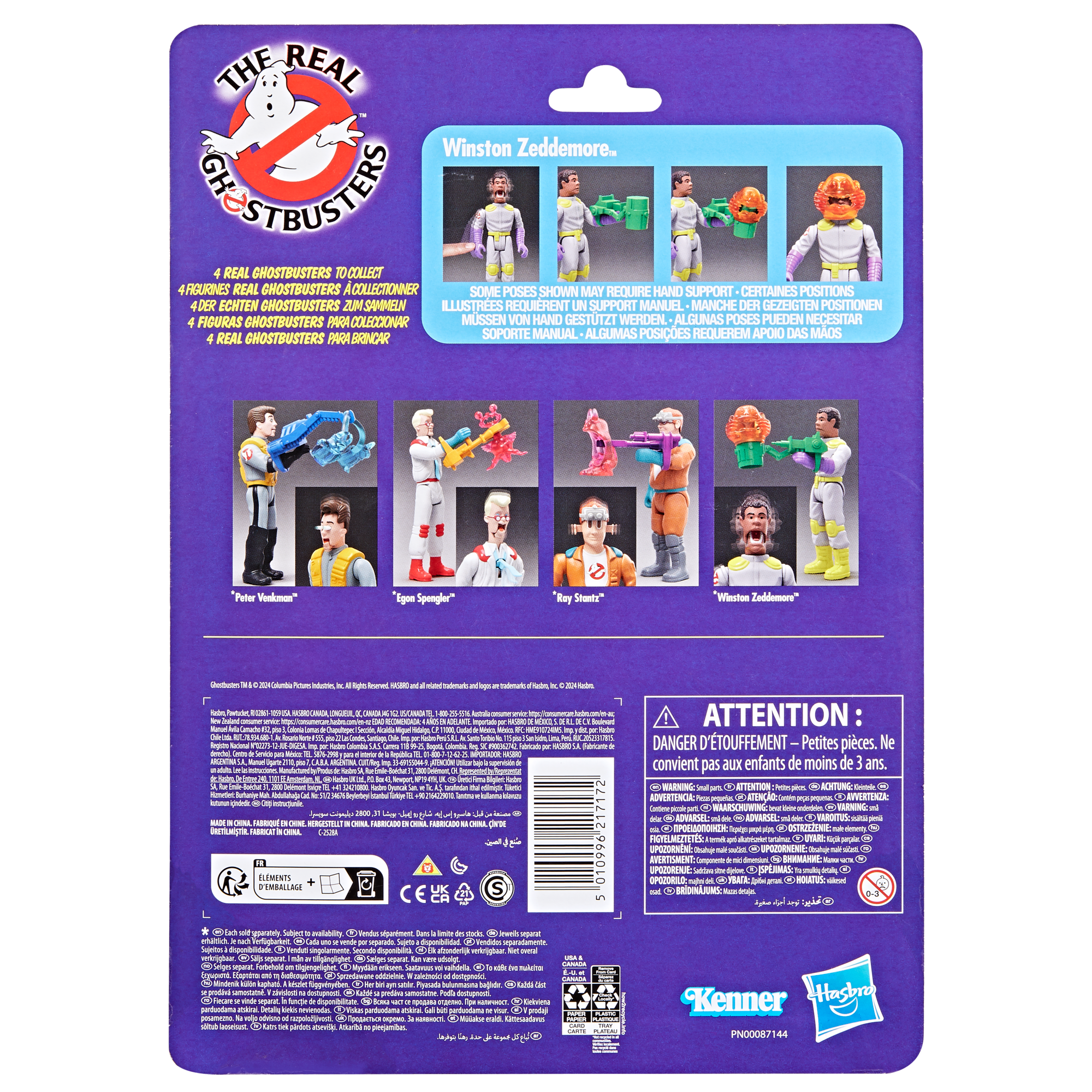Ghostbusters Kenner Classics The Real Ghostbusters Winston Zeddemore & Scream Roller Ghost Figure